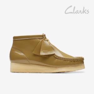 ・CLARKS｜W Wallabee Boot Patent/ クラークス/ワラビー ブーツ パテント/ダークオリーブ #