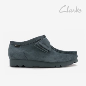 ・CLARKS｜Wallabee GTX Suede/ クラークス/ワラビー ゴアテックス スウェード/ブルーグレー #