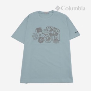 ・COLUMBIA｜Yahara Forest Short Sleeve T-Shirt/ コロンビア/ヤハラ フォレスト ショート スリーブ Tシャツ/ストーンブルーｘキャンピ