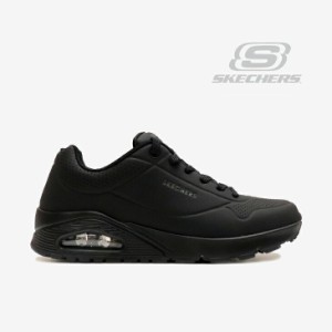 ・SKECHERS｜Uno Stand on Air/ スケッチャーズ/ワイド ウノ スタンド オン エア スケッチエア/ブラックｘブラック #