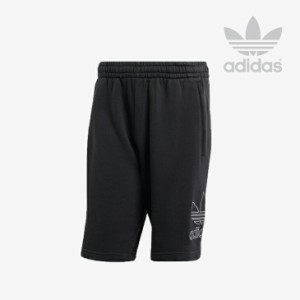 ・ADIDAS Originals｜Adicolor Outline Trefoil Shorts/ アディダス/アディカラー アウトライン トレフォイル ショーツ/ブラックｘホワイ