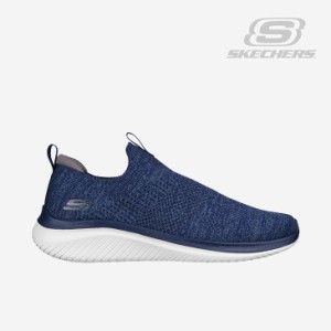 ・SKECHERS｜Ultra Flex 3.0 Demcheck/ スケッチャーズ/ウルトラ フレックス デムチェック ニット/ネイビーｘグレー #