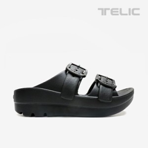 ・TELIC｜W-Buckle - Sandal/ テリック/ダブルバックル/ブラック #