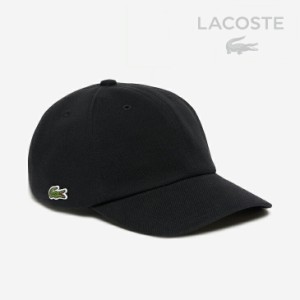 ・LACOSTE｜L.12.12 Cap/ ラコステ/サイド クロック キャップ ピケ/ブラック #