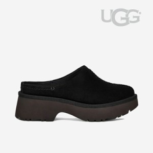 ・UGG｜W New Heights Clog Suede/ アグ/ニュー ハイツ クロッグ スウェード プラットフォーム/ブラック #