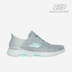 ・SKECHERS｜W Slip-Ins Go Golf Walk 5/ スケッチャーズ/スリップインズ ゴー ウォーク 5/グレーｘアクア #