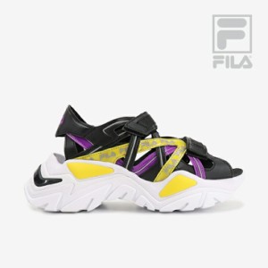 ＊FILA｜W Electrove sandal - Sandal/ フィラ/エレクトローブ サンダル/BlackｘPurple Cactus Flower #