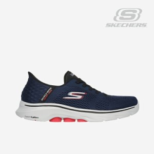 ・SKECHERS｜Slip-Ins Go Walk 7 Free Hand 2/ スケッチャーズ/エクストラワイド スリップインズ ゴーウォーク フリー ハンズ/ネイビーｘ