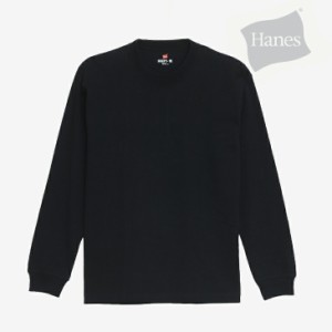 ・HANES｜Beefy LS T-Shirt/ ヘインズ/ビーフィー LS Tシャツ/ブラック #