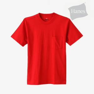 ・HANES｜Beefy Pocket T-Shirt/ ヘインズ/ビーフィー ポケット T シャツ/Red #