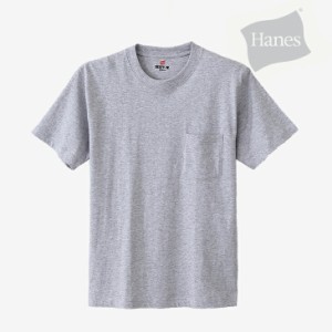 ・HANES｜Beefy Pocket T-Shirt/ ヘインズ/ビーフィー ポケット T シャツ/Heather Grey #