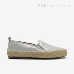 ・EMU｜W Gum Metallic/ エミュー/ガム メタリック エスパドリーユ/シルバー #