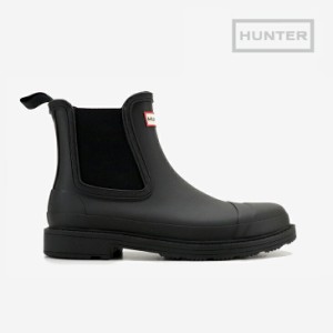 ＊HUNTER｜W Commando Chelsea Boot/ ハンター/コマンドー チェルシー ブーツ/ブラック #