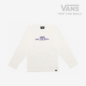 ΔVANS｜K Original & Authentic LS T-Shirt/ ヴァンズ/オリジナル & オーセンティック ロングスリーブ Ｔシャツ/ホワイト #