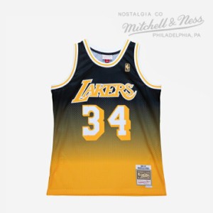 ・MITCHELL&NESS｜Shaquille O Neal LA Lakers 1996/ ミッチェルアンドネス/スウィングマン シャキール オニール レイカーズ/ゴールドｘ