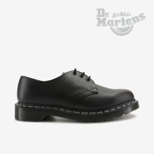 ・DR.MARTENS｜1461 WS Smooth/ ドクター マーチン/スリーアイ ホワイトステッチ スムース レザー/ブラック #