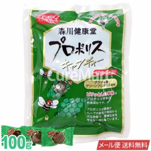 森川健康堂 プロポリス キャンディー 100g 【メール便 送料無料】 日本製 健康のど飴 プロポリス のどあめ ブラジル産 グリーンプロポリ