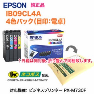 【送料無料】 EPSON／エプソン 純正インクカートリッジ IB09CL4A （目印：電卓） 4色パック 純正品 新品 ※代引決済不可※