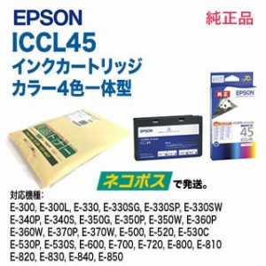 EPSON／エプソン ICCL45 純正インクカートリッジ 4色一体型 新品 （目印：パンダ） ※代引決済不可