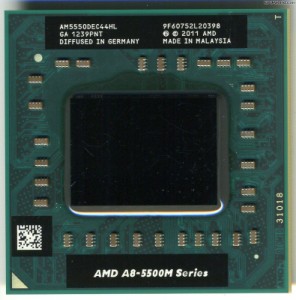 AMD A8-5550M 2.1GHz 35W 515MHz DDR3-1600 Socket FS1r2 中古