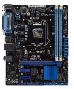 ASUS H61M-D LGA 1155 Intel H61 DDR3 Micro ATX Motherboard 中古