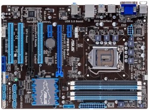 ASUS P8B75-V LGA 1155 Intel B75 SATA 6Gb/s USB 3.0 ATX Intel Motherboard 中古