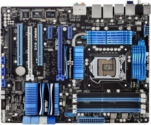 ASUS P8P67 EVO LGA 1155 Intel P67 SATA 6Gb/s USB 3.0 ATX Intel Motherboard 中古