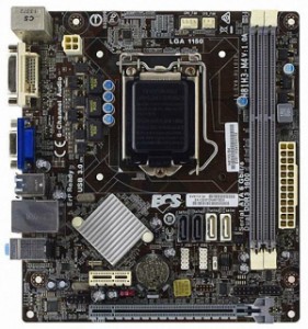 ECS H81H3-M4 V1.0A LGA1150 Intel H81 DDR3 SATA3 USB3.0 A GbE Mirco ATX Motherboard 中古