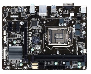 GIGABYTE H81M-S1 (rev. 2.1) LGA 1150 Intel H81 SATA 6Gb/s USB 3.0 Micro ATX Intel Motherboard 中古