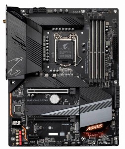 GIGABYTE Z590 AORUS ELITE AX LGA 1200 Intel Z590 ATX Motherboard 中古