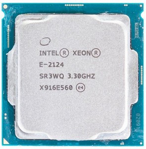 Intel Xeon E-2124 SR3WQ 4C 3.3GHz 8MB 71W LGA1151 中古