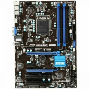 MSI B75A-G41 LGA 1155 Intel B75 HDMI SATA 6Gb/s USB 3.0 ATX Intel Motherboard 中古