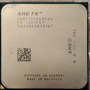 AMD FX-8120 4C 3.1GHz 3.4GHz 8MB 125W 中古
