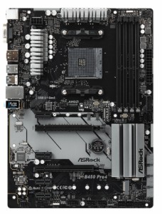 ASRock B450 Pro4 AMD B450 socket AM4 DDR4 3200+ ATX Motherboard 中古