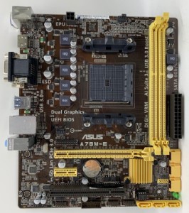 ASUS A78M-E AMD A78 DDR3 SATA3 HDMI DVI-D VGA Audio M-ATX Motherboard 中古