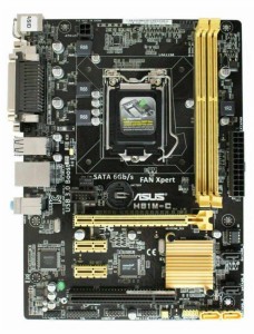 ASUS H81M-C Intel LGA1150 DDR3-1600 USB 3.1 MicroATX Motherboard 中古