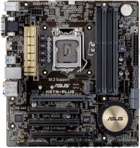 ASUS H97M-PLUS LGA 1150 Intel H97 HDMI SATA 6Gb/s USB 3.0 Micro ATX Intel Motherboard 中古