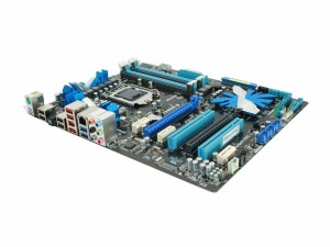 ASUS P7P55D-E LGA 1156 Intel P55 SATA 6Gb/s USB 3.0 ATX Intel Motherboard 中古