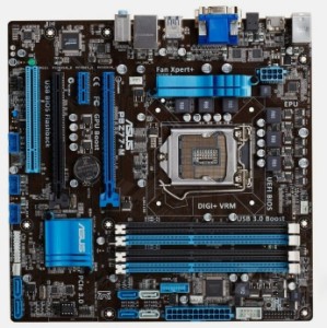 ASUS P8Z77-M LGA1155 DDR3 32G HDMI+DVI+VGA M-ATX Motherboard 中古