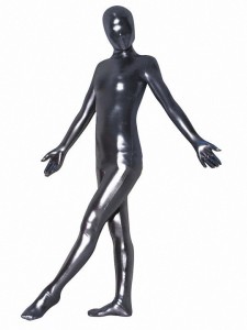 全身タイツ のり付生地 黒 男性女性兼用 Lサイズ ゼンタイ コスプレ ZENTAI レオタード ボディースーツ 仮装 イベント コスチューム 戦隊