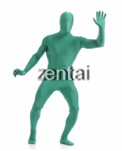 全身タイツ 緑 男性女性兼用 Sサイズ ゼンタイ コスプレ ZENTAI レオタード ボディースーツ 仮装 イベント コスチューム 戦隊