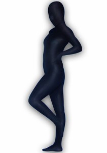 全身タイツ 紺 男性女性兼用 XLサイズ ゼンタイ コスプレ ZENTAI レオタード ボディースーツ 仮装 イベント コスチューム 戦隊