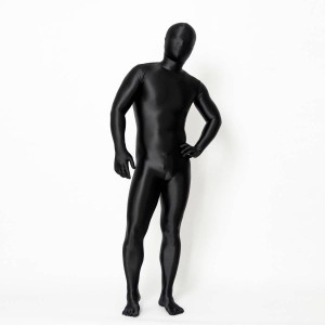 全身タイツ 超光沢 黒 男性女性兼用 3XLサイズ ゼンタイ コスプレ ZENTAI レオタード ボディースーツ 仮装 イベント コスチューム 戦隊