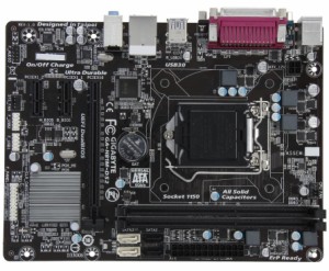 GIGABYTE GA-H81M-DS2 LGA 1150 Intel H81 SATA 6Gb/s USB 3.0 Micro ATX Intel Motherboard 中古