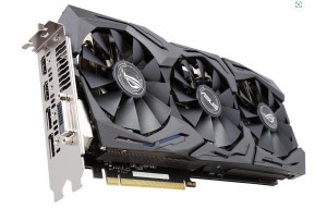 グラフィックボード ASUS ROG GeForce GTX 1080 STRIX-GTX1080-A8G-GAMING 8GB 256-Bit GDDR5X PCI Express 3.0 中古