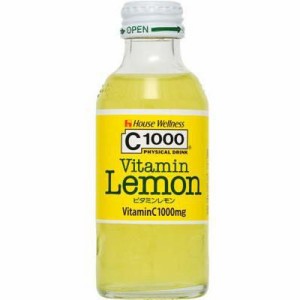 ハウスウェルネス C1000 ビタミンレモン 140ml瓶  × 6個 炭酸飲料 ビタミン補給 瓶 レモン