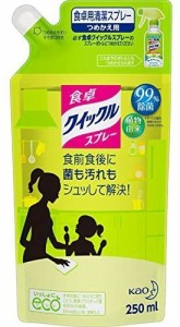 食卓クイックル 除菌スプレー ほのかな緑茶の香り 詰め替え(250ml) 