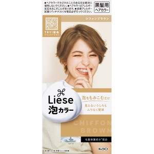 【医薬部外品】リーゼ 泡カラー シフォンブラウン(108ml) 花王 ヘアカラー剤  黒髪用