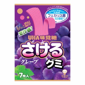 味覚糖 さけるグミ グレープ 7枚 × 10個 お菓子 小袋 UHA味覚糖 グミ ぶどう 乳酸菌