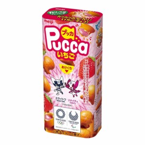 明治 プッカ いちご(39g) × 10個 チョコレート お菓子 食品 おやつ